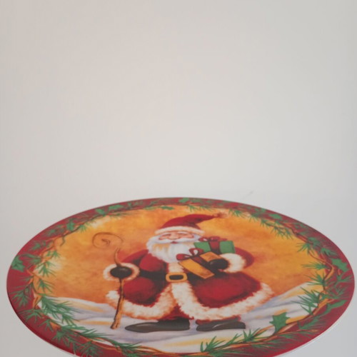 Vintage Christmas plate used