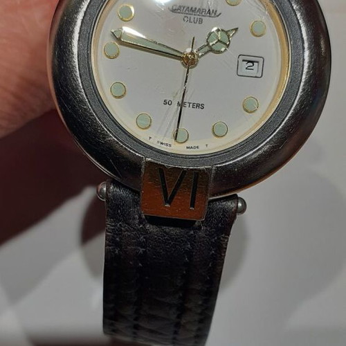 Catamaran wristwatch used Swiss Made