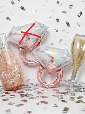 Балони за bachelorette party, три големи