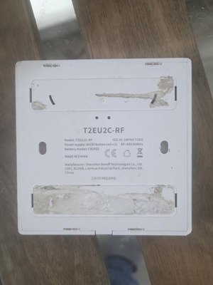 Sonoff Double RF Touch T2EU2C-RF used