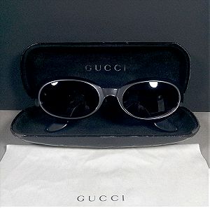 Gucci GG 2419/S 9HH μαύρο/γκρι vintage ημιδιαφανή γυαλιά ηλίου με θήκη & πανί