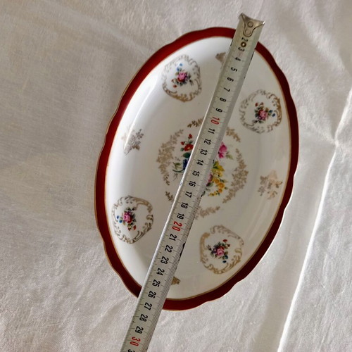 Kronester Bavaria set of 2 oval platters like new, German porcelain 26x18 cm
