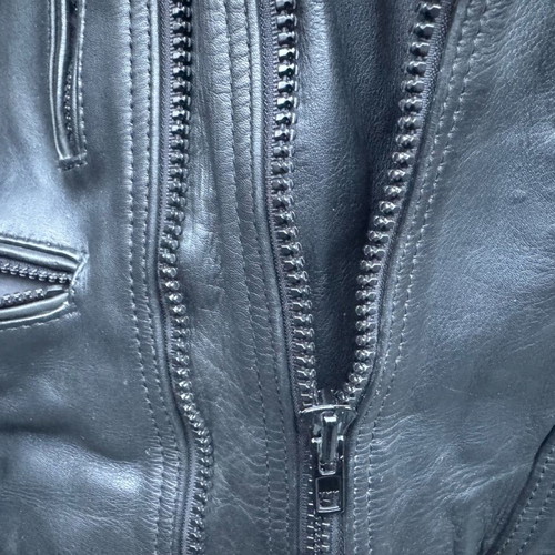 Network Skins leather motorcycle jacket and pants new, size 54