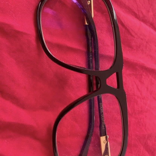 Louis Vuitton LV Satellite Z1085E eyeglass frames, black and gold