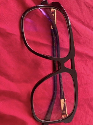 Louis Vuitton LV Satellite Z1085E eyeglass frames, black and gold