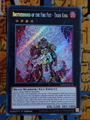 Brotherhood of the Fire Fist - Tiger King κάρτα Yu-Gi-Oh!