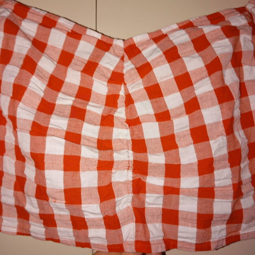 Monki crop top XL/XXL red and white like new