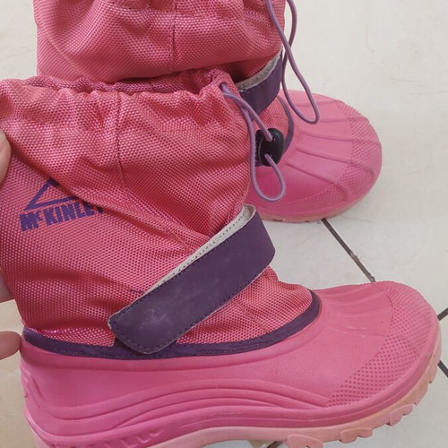Mc Kinley snow boots used, size 35/36, pink and purple