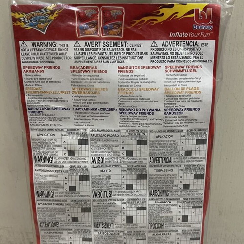 Bestway Speedway Friends Arm Floaties 23x15 cm new