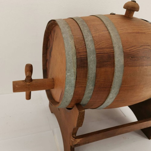 Wine barrel used for 1970s bar