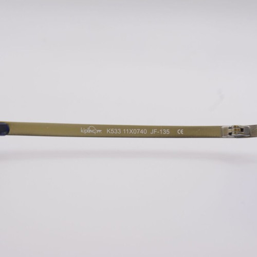 Kipling K533 Vintage Rimless Sunglasses New Blue Silver