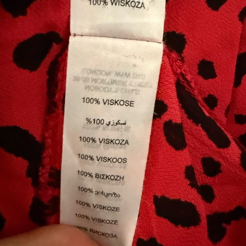 Nobody’s Child red leopard slip dress like new, adjustable straps