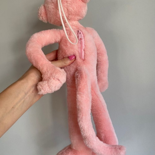 Pink Panther plush toy vintage 2000 used, 41 cm