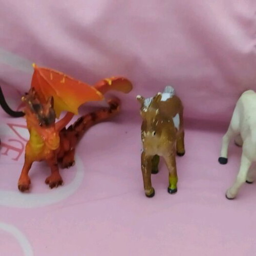 Plastic children's animals like new, set of 5 pieces