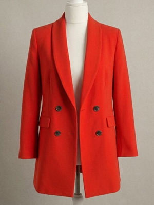 Zara women's red jacket with lining, regular fit