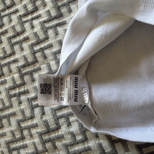 Miu Miu white top like new, size L fits M comfortably