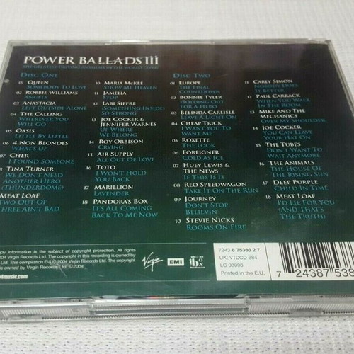 Various (Even Bigger Even Better) Power Ballads 3 2XCD used