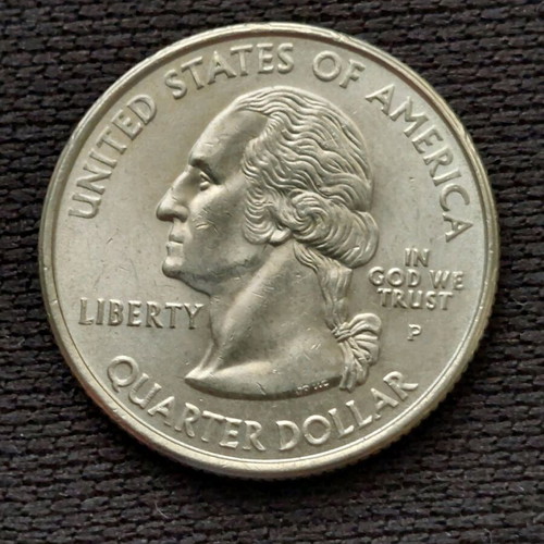 1/4 Dollar 2000 coin from USA used