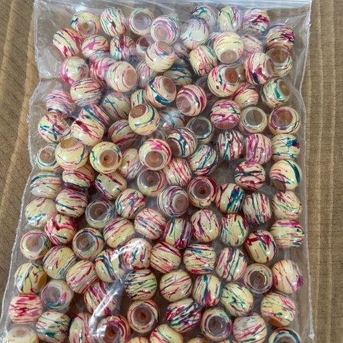 Beads pack like new, 4 bags multicolored
