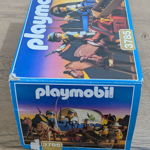 Playmobil Western 3785 South with Wagon set used, with box
