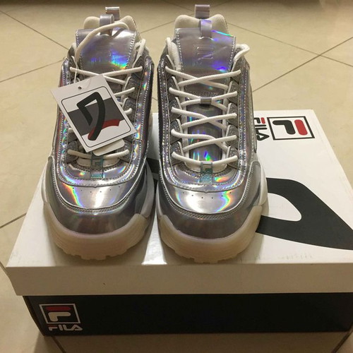 Fila athletic shoes size 41.5 new, silver