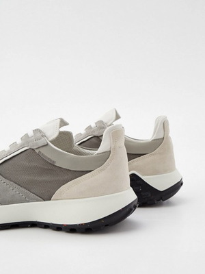 Ecco Ανδρικά Sneakers Νέα Λευκά Γκρι Μέγεθος 44
