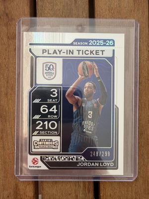 Jordan Loyd Panini Euroleague Contenders numbered card NM condition