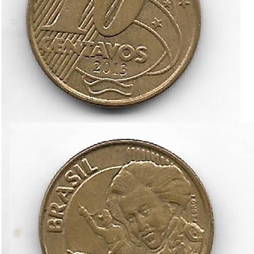 Brazil Two Coins Used