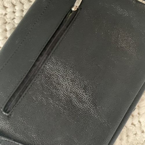 Doca black shoulder bag like new with fringes