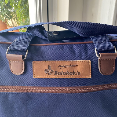 Large promotional travel backpack like new, ideal carry-on size