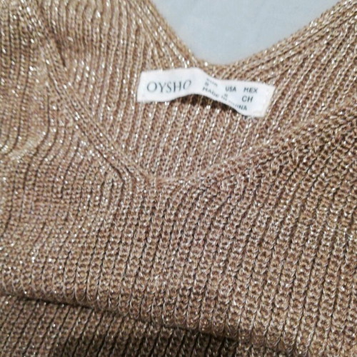 Oysho tank top shirt gold like new