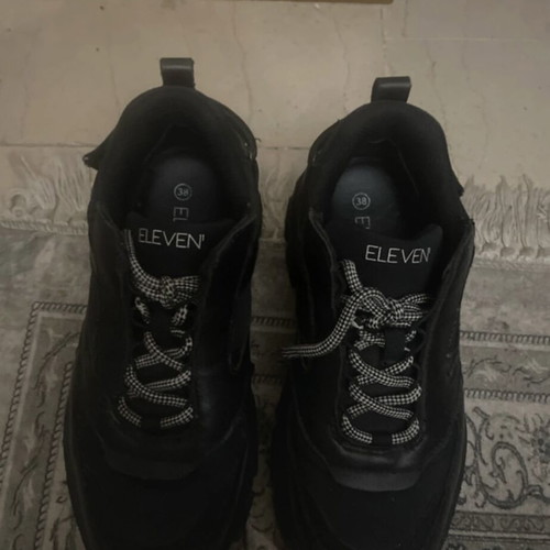 Eleven Paris black platform sneakers like new, size 38