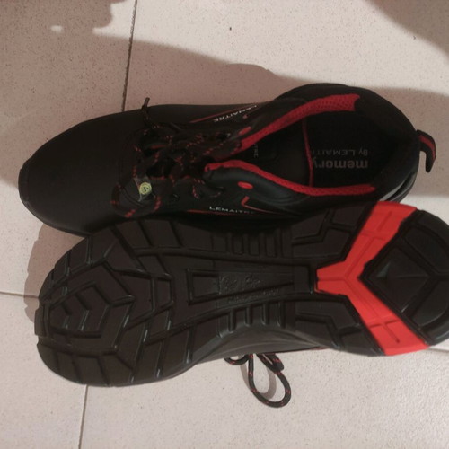 Lemaitre Work Shoes Size 43 New Black Red