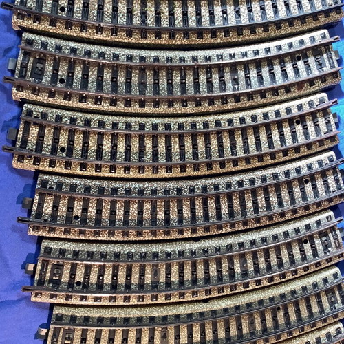 Marklin 5100 rails used, set of 10 curved pieces
