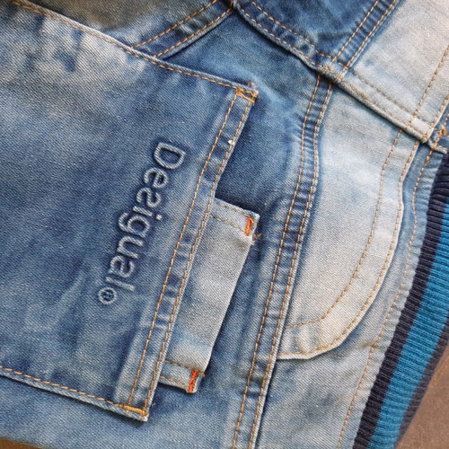 Desigual denim bermuda shorts new for 7-8 years old, blue