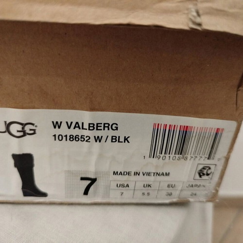 Ugg W Valberg Boots 38 new, comfortable, black