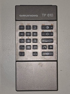 Grundig TP 610 remote control used, fully functional