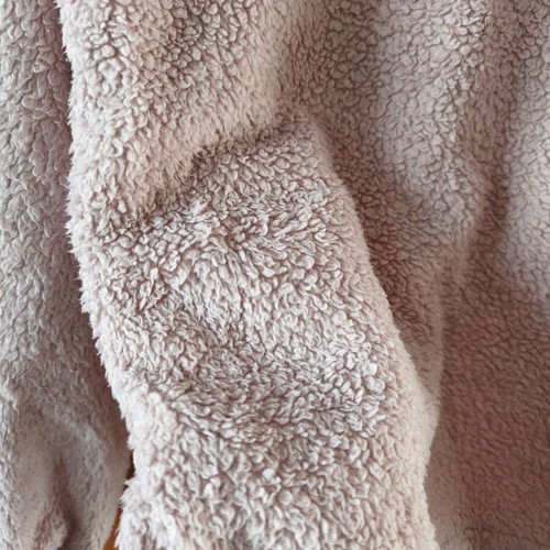 Fuzzy hoodie with buttons like new, pink