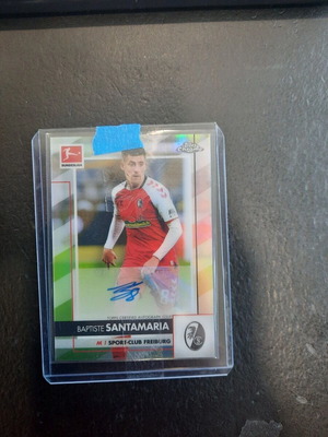 Κάρτα 2020-21 Topps Chrome Bundesliga Baptiste Santamaria SC Freiburg αυτόγραφη σαν καινούργια