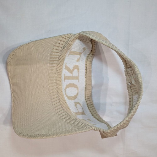 Sport visor cap new beige with elastic and tag