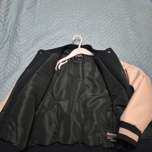 Zara jacket for 8-9 years, height 134, like new, beige and green