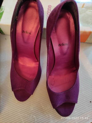 Purple Suede Pumps Size 36 Like New