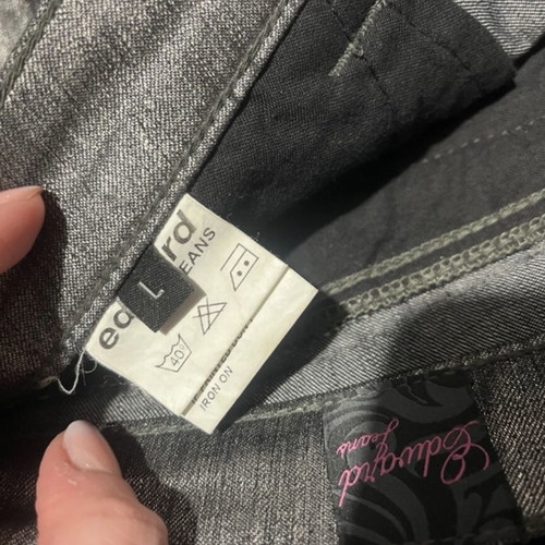 Edward Jeans skirt like new, gray silver, size L slim fit