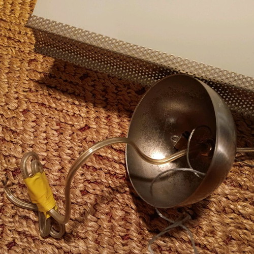 Pendant light inox and sandblasted like new