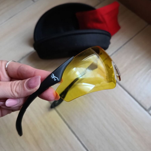 Browning shooting protective glasses yellow-black, like new