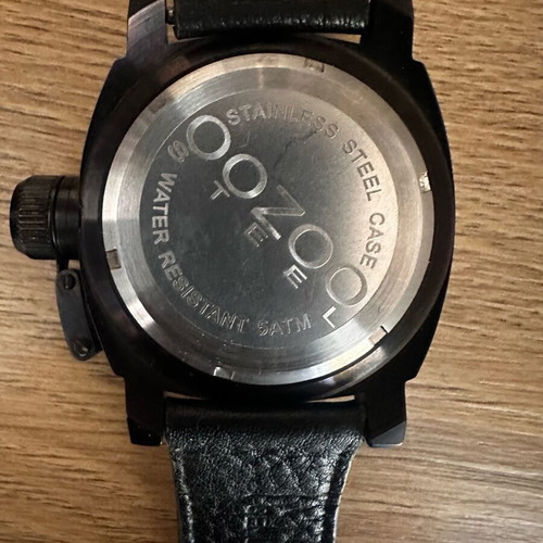 Oozoo Steel 45” watch like new, black