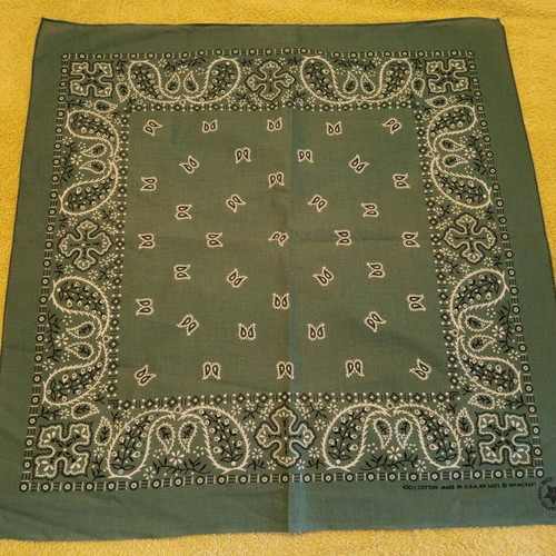 Scarf 53×53 cm new, multicolor, 100% cotton