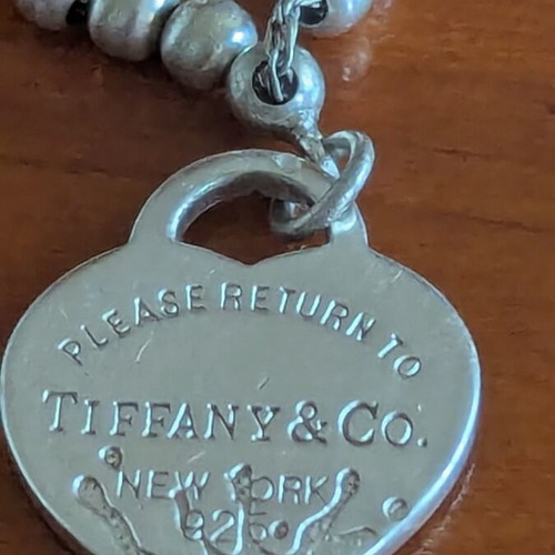 Tiffany & Co heart pendant necklaces, sterling silver 925