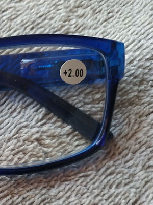 Presbyopia Glasses +2.0 New, Deep Blue and Black Elegant