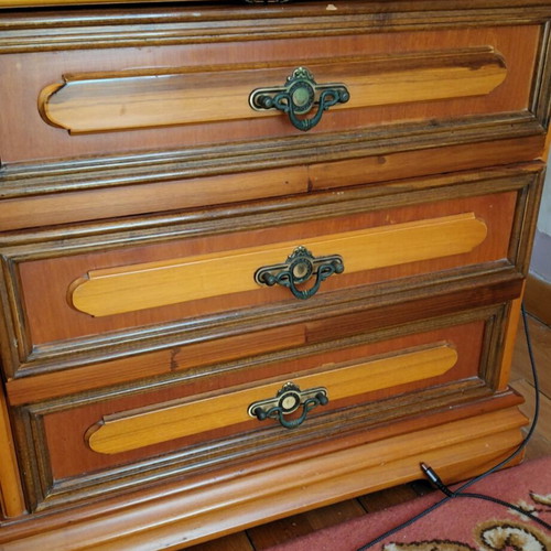 Bedroom furniture set used, mattress width 1.40m